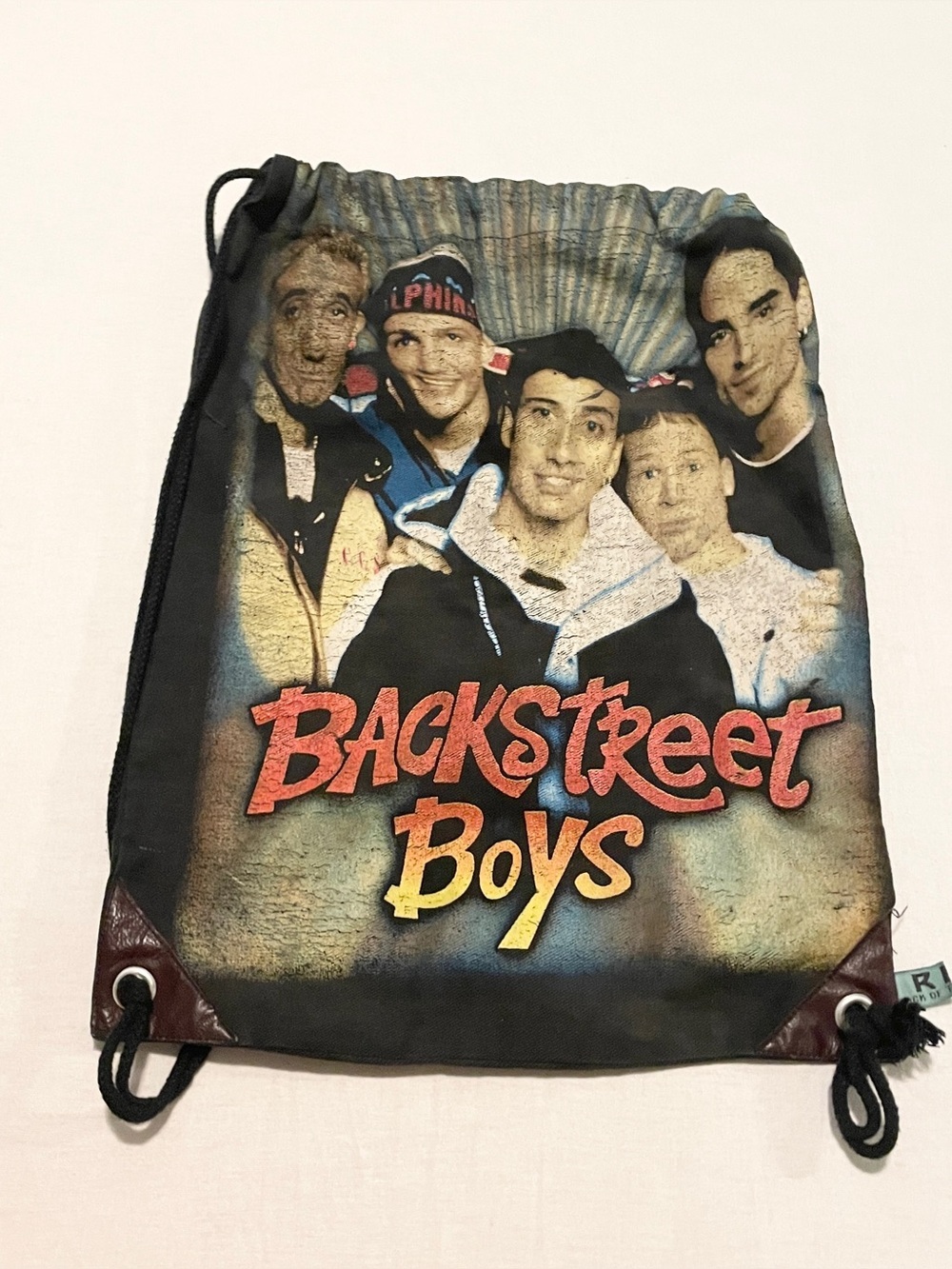 VTG Backstreet Boys BSB Drawstring Cinch Bag Rock of T-Shirts